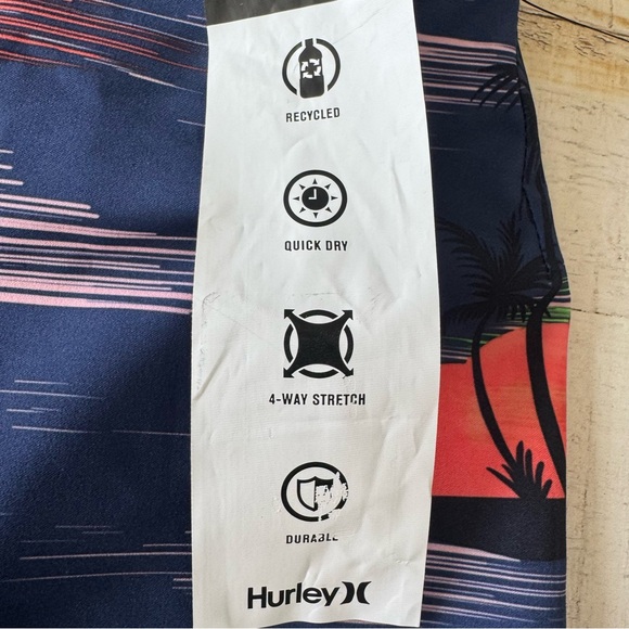Hurley Phantom Eco Weekender Boardshorts NWT size‎ 30 in Submarine Blue - Picture 6 of 13